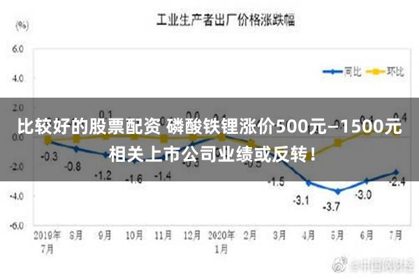 比较好的股票配资 磷酸铁锂涨价500元—1500元 相关上市公司业绩或反转！